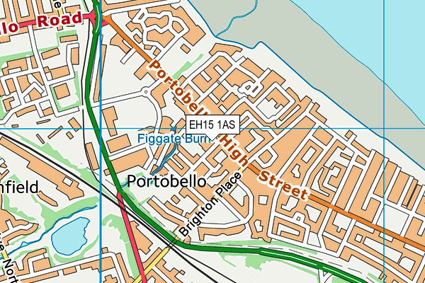 EH15 1AS map - OS VectorMap District (Ordnance Survey)