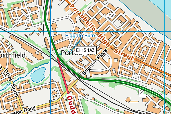 EH15 1AZ map - OS VectorMap District (Ordnance Survey)