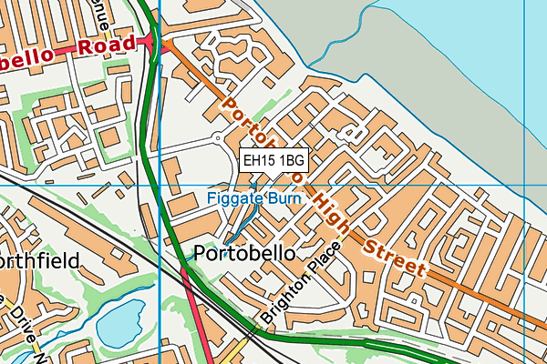 EH15 1BG map - OS VectorMap District (Ordnance Survey)