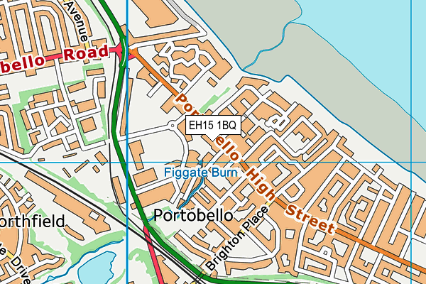 EH15 1BQ map - OS VectorMap District (Ordnance Survey)