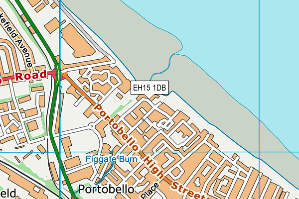 EH15 1DB map - OS VectorMap District (Ordnance Survey)