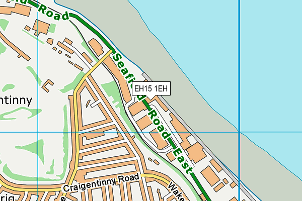 EH15 1EH map - OS VectorMap District (Ordnance Survey)