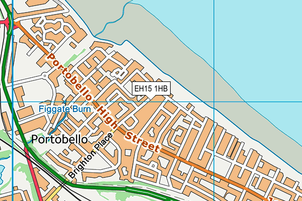 EH15 1HB map - OS VectorMap District (Ordnance Survey)