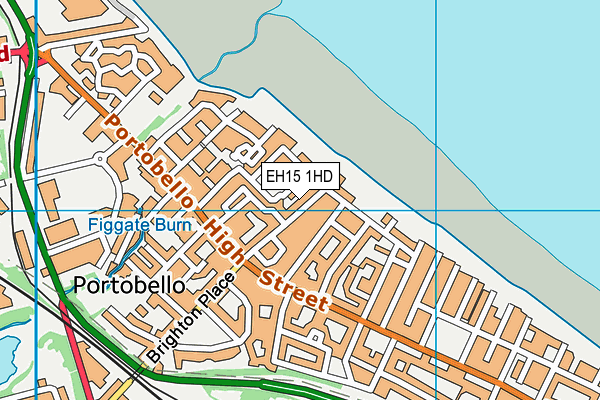 EH15 1HD map - OS VectorMap District (Ordnance Survey)