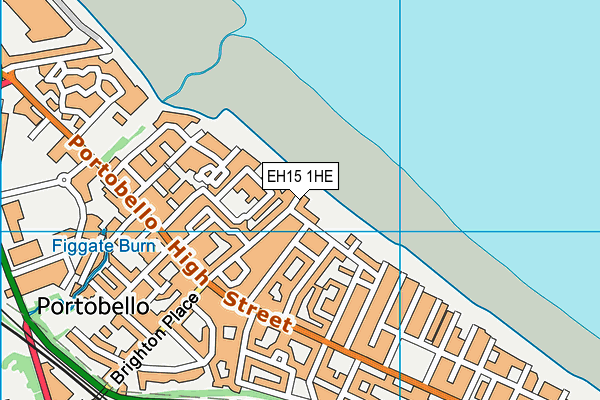 EH15 1HE map - OS VectorMap District (Ordnance Survey)