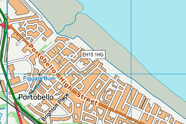 EH15 1HG map - OS VectorMap District (Ordnance Survey)