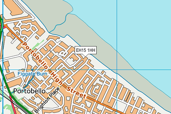 EH15 1HH map - OS VectorMap District (Ordnance Survey)