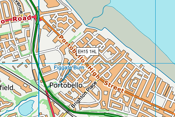 EH15 1HL map - OS VectorMap District (Ordnance Survey)