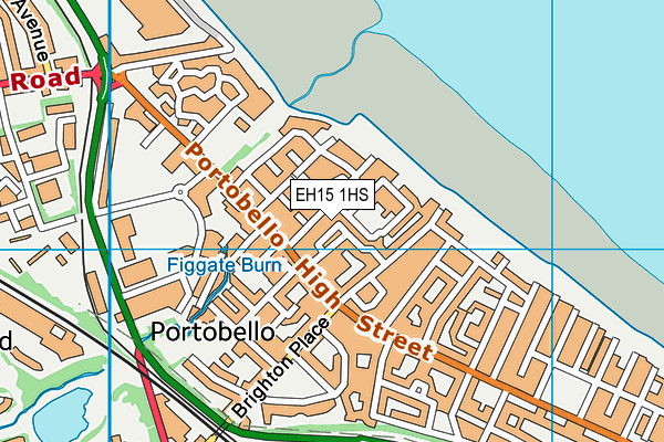 EH15 1HS map - OS VectorMap District (Ordnance Survey)