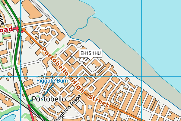 EH15 1HU map - OS VectorMap District (Ordnance Survey)
