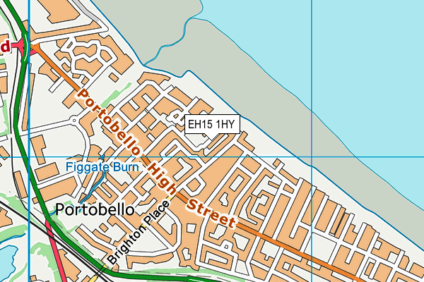 EH15 1HY map - OS VectorMap District (Ordnance Survey)