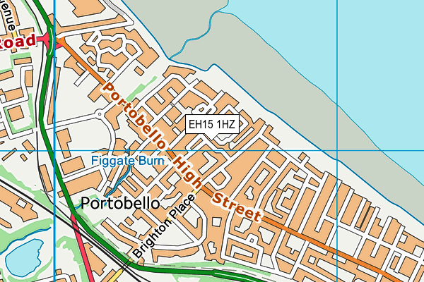 EH15 1HZ map - OS VectorMap District (Ordnance Survey)