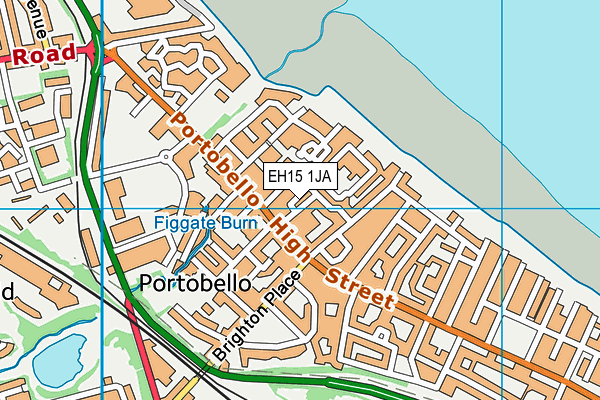 EH15 1JA map - OS VectorMap District (Ordnance Survey)