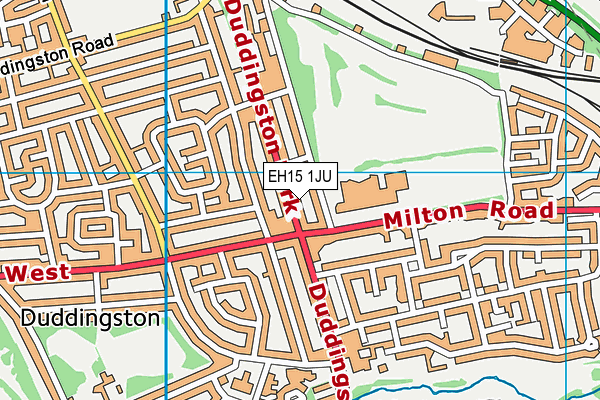 EH15 1JU map - OS VectorMap District (Ordnance Survey)