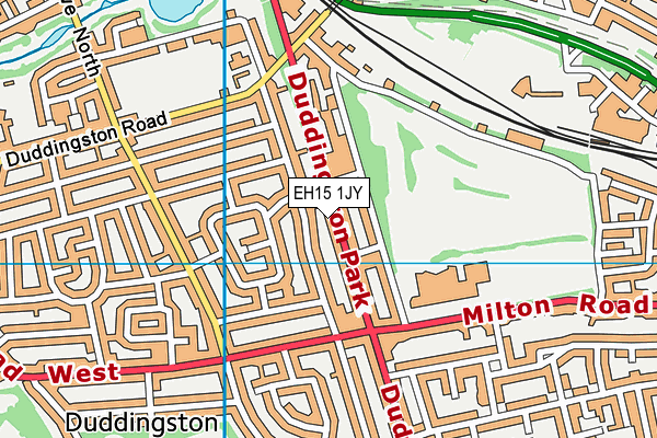 EH15 1JY map - OS VectorMap District (Ordnance Survey)