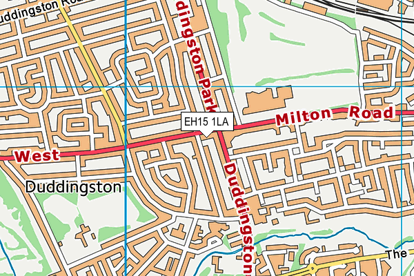 EH15 1LA map - OS VectorMap District (Ordnance Survey)