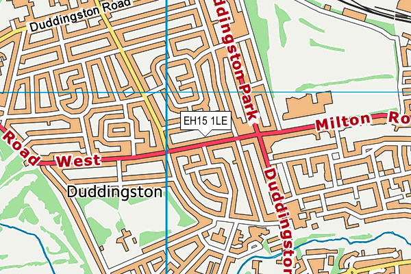 EH15 1LE map - OS VectorMap District (Ordnance Survey)
