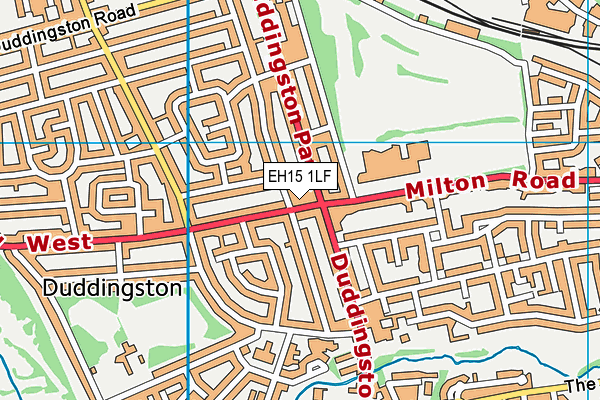 EH15 1LF map - OS VectorMap District (Ordnance Survey)