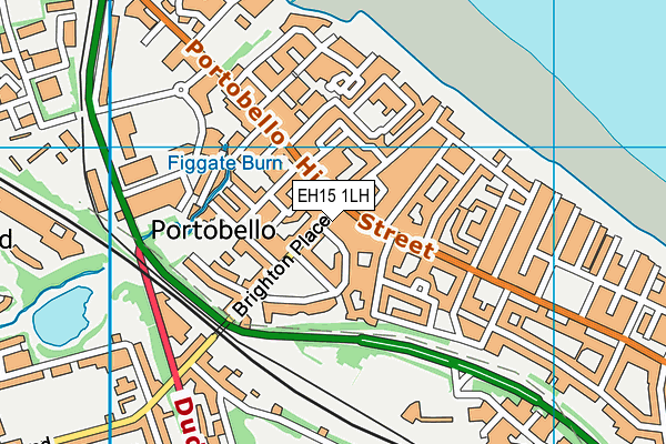 EH15 1LH map - OS VectorMap District (Ordnance Survey)