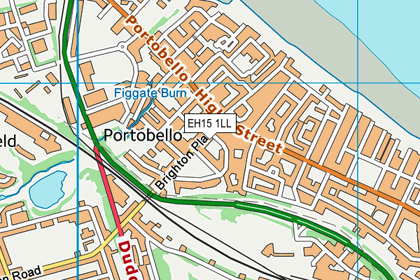 EH15 1LL map - OS VectorMap District (Ordnance Survey)