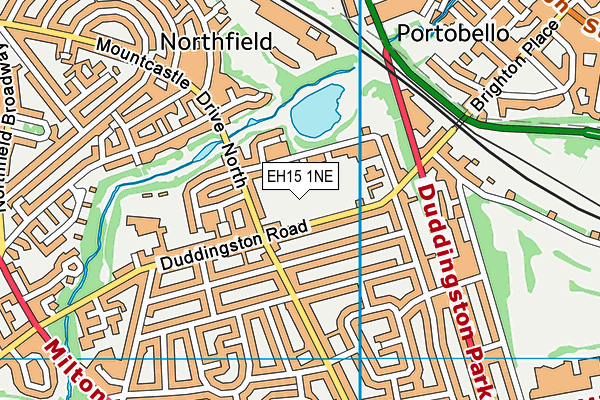 EH15 1NE map - OS VectorMap District (Ordnance Survey)