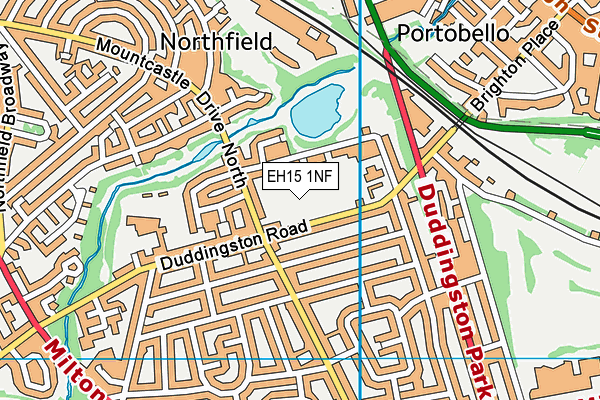 EH15 1NF map - OS VectorMap District (Ordnance Survey)
