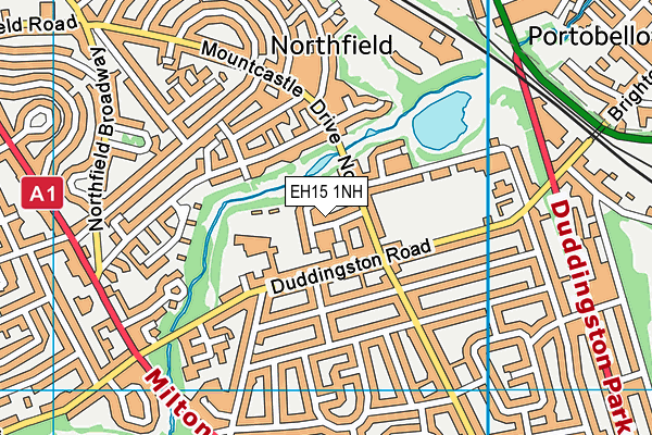 EH15 1NH map - OS VectorMap District (Ordnance Survey)