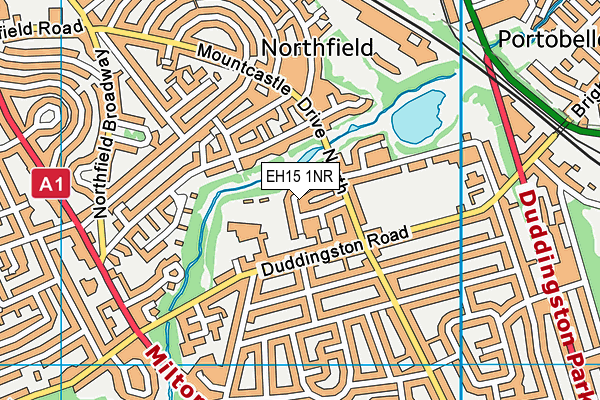 EH15 1NR map - OS VectorMap District (Ordnance Survey)