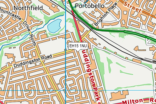 EH15 1NU map - OS VectorMap District (Ordnance Survey)