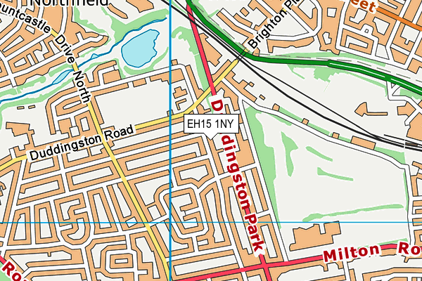 EH15 1NY map - OS VectorMap District (Ordnance Survey)