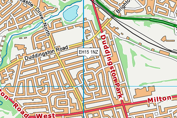 EH15 1NZ map - OS VectorMap District (Ordnance Survey)