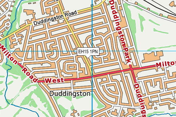 EH15 1PN map - OS VectorMap District (Ordnance Survey)