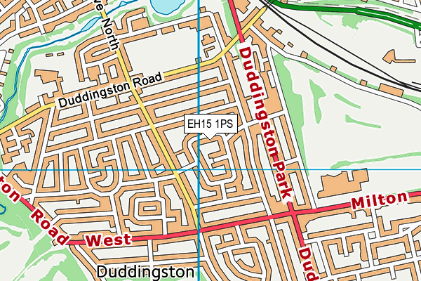 EH15 1PS map - OS VectorMap District (Ordnance Survey)