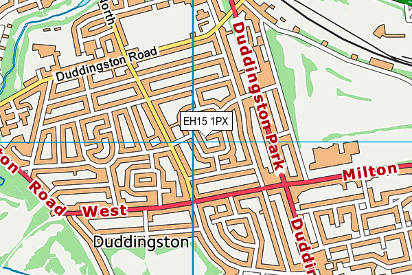 EH15 1PX map - OS VectorMap District (Ordnance Survey)
