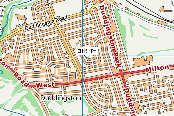 EH15 1PY map - OS VectorMap District (Ordnance Survey)