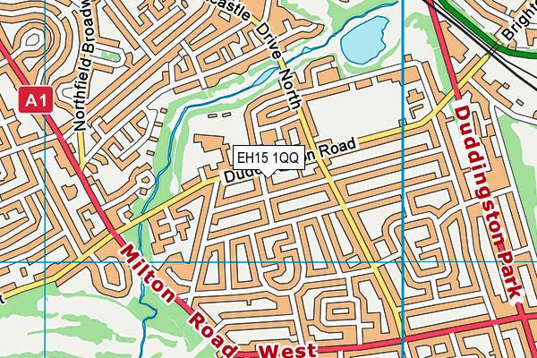 EH15 1QQ map - OS VectorMap District (Ordnance Survey)