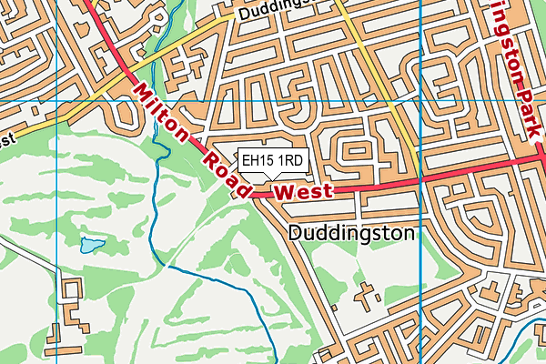 EH15 1RD map - OS VectorMap District (Ordnance Survey)