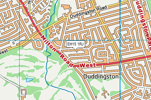 EH15 1RJ map - OS VectorMap District (Ordnance Survey)