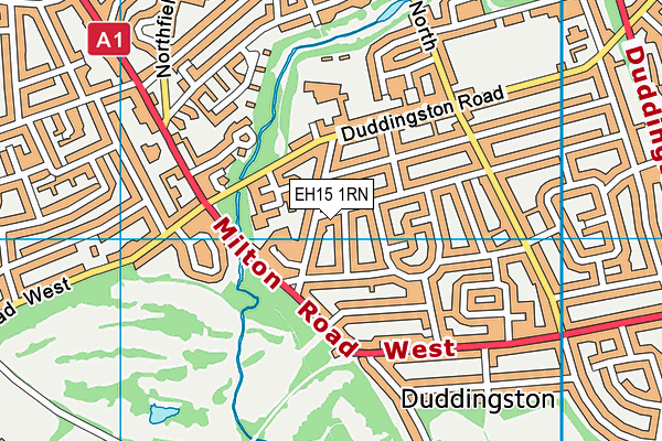 EH15 1RN map - OS VectorMap District (Ordnance Survey)