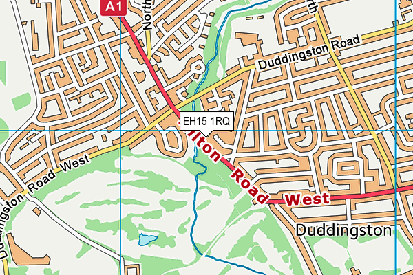 EH15 1RQ map - OS VectorMap District (Ordnance Survey)