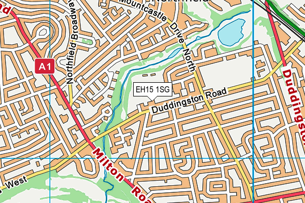 EH15 1SG map - OS VectorMap District (Ordnance Survey)
