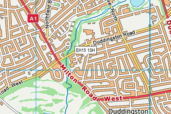 EH15 1SH map - OS VectorMap District (Ordnance Survey)