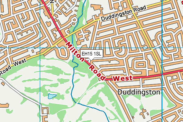 EH15 1SL map - OS VectorMap District (Ordnance Survey)