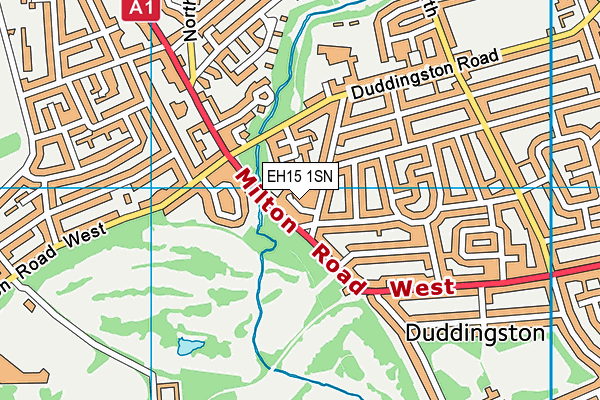 EH15 1SN map - OS VectorMap District (Ordnance Survey)