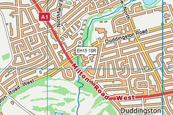 EH15 1SR map - OS VectorMap District (Ordnance Survey)