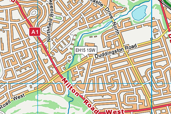 EH15 1SW map - OS VectorMap District (Ordnance Survey)