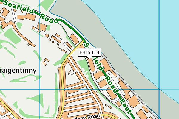 EH15 1TB map - OS VectorMap District (Ordnance Survey)