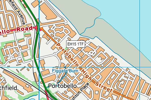 EH15 1TF map - OS VectorMap District (Ordnance Survey)