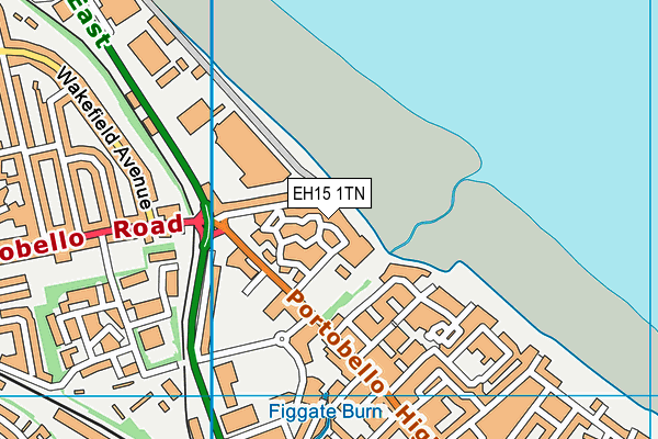 EH15 1TN map - OS VectorMap District (Ordnance Survey)