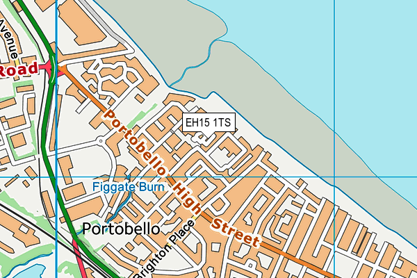 EH15 1TS map - OS VectorMap District (Ordnance Survey)